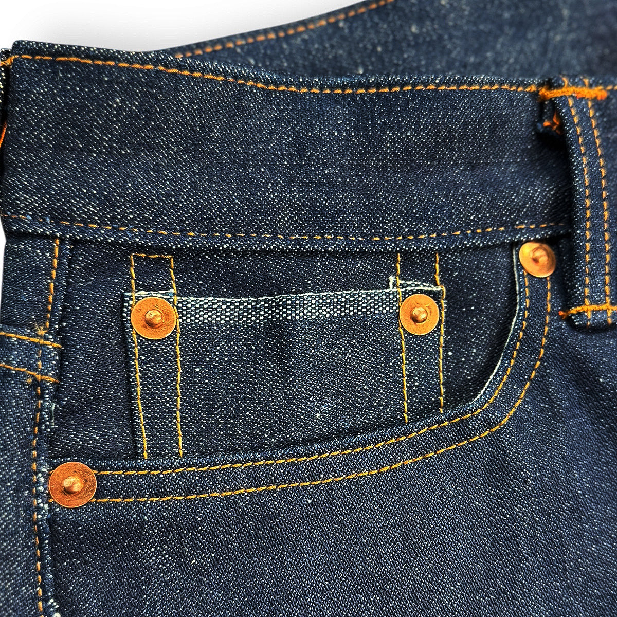 Vintage Dead Stock 1960s USA 15oz Broken Twill Selvage Denim [Regular Fit 905]
