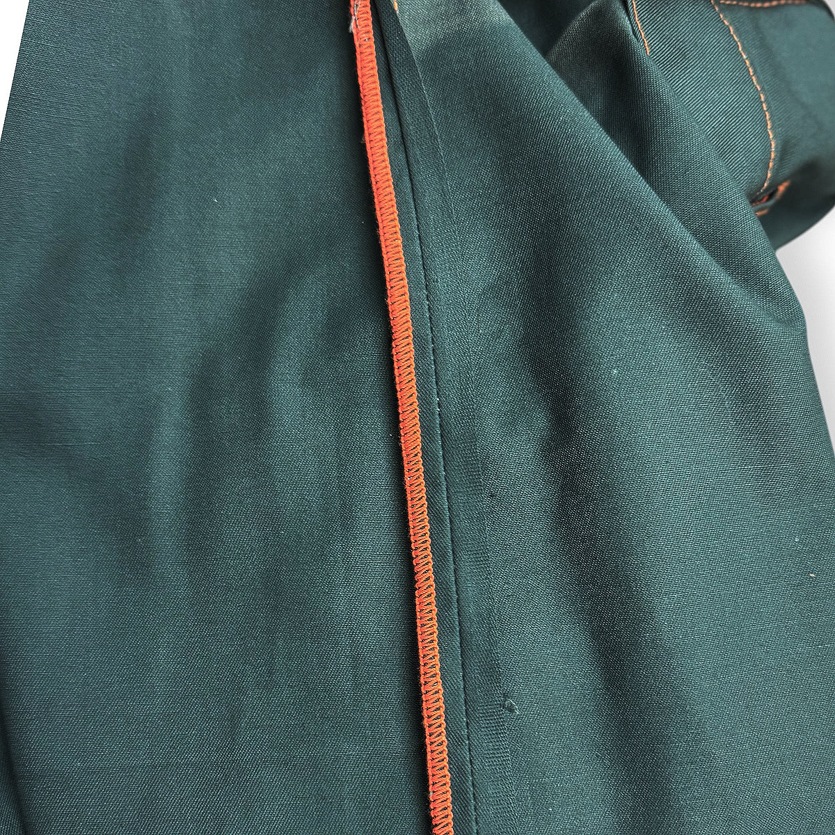 9oz 1960s Dead Stock USA 100% Cotton Twill "PERMA PRESS" Work Twill Green [Miner Fit 997]
